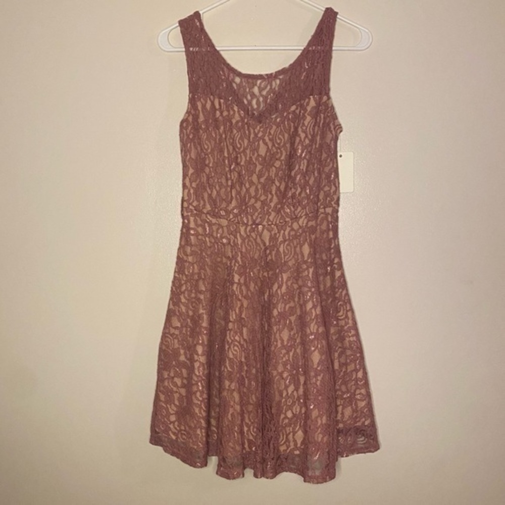 Dark Mauve lace dress
